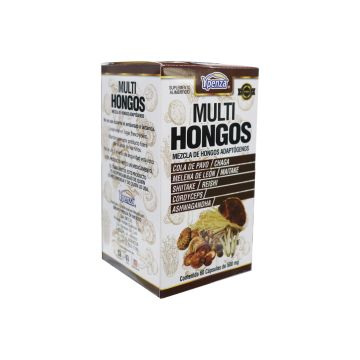caps. multi hongos c/60 500mg mezcla de hongos 1x48*