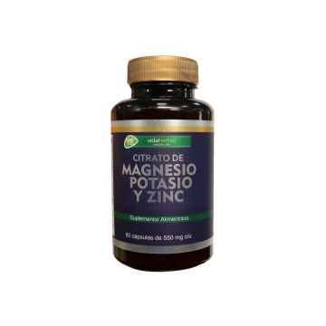 CAPS. CITRATO DE MAGNESIO  POTASIO Y ZINC C/60 500 MG * 1X100