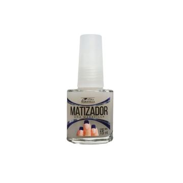 barniz matizador 15 ml* 1x24 elimina brillo de esmalte y logra acabado mate.