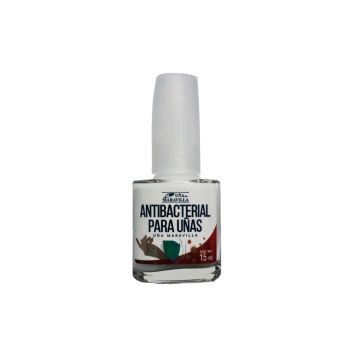 barniz antibacterial para uñas 15 ml* 1x24 proteccion antibacterial en uñas,  no reseca piel ni cuticula.