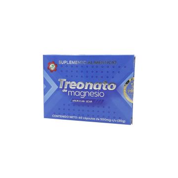 caps. treonato de magnesio  500 mg c/60 1x120 *