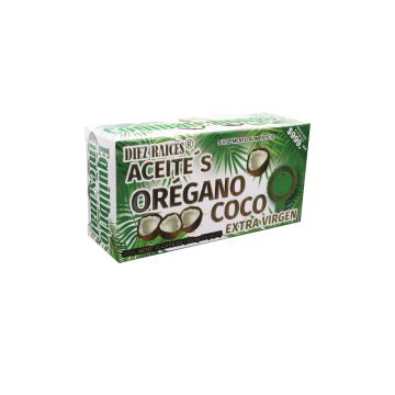caps. aceite´s diez raices orégano coco extra virgen c/30 1450 mg*
