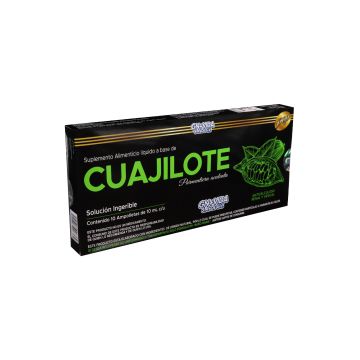 amp. cuajilote solución ingerible c/10 amp. de 10 ml c/u. parmentiera aculeata.