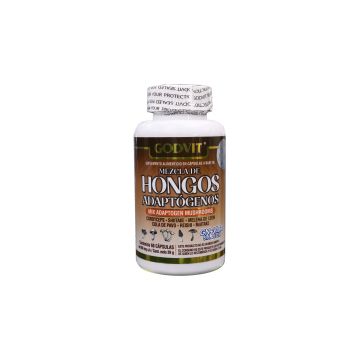 caps. mezcla de hongos adaptogenos c/60 de 650mg c/u. a base de cordyceps, shitake, melena de león, cola de pavo, reishi, maitake.