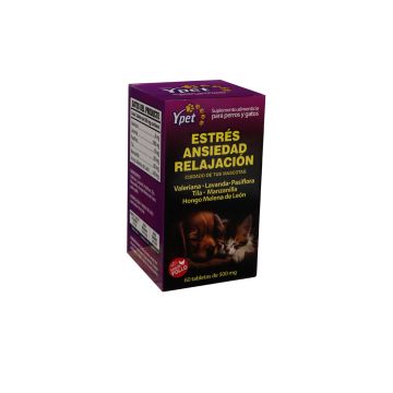 tbs. estrés ansiedad relajacion sabor pollo c/60 500 mg 1x120 *   valeriana, lavanda, pasiflora, tila, manzanilla, hongo melena de leon.
