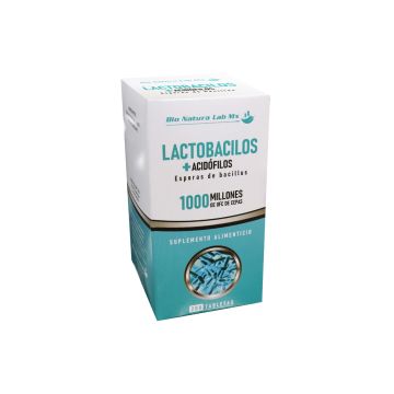tbs. lactobacilos+acidofilos esporas de bacillus 1000 millones de cepas c/200