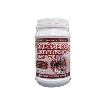 colageno hidrolizado tipo 2 y 3 1.100 kg sabor frutos rojos*