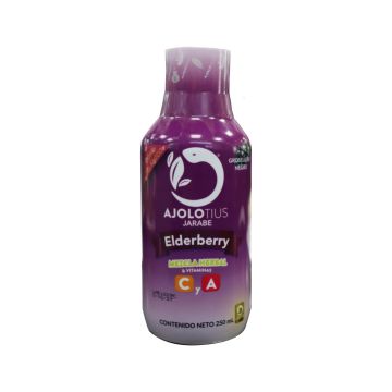 jarabe ajolotius edelberry 250 ml mezcla herbal y vitaminas c y a* 1x40
