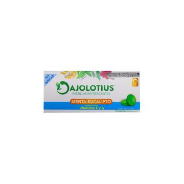 caramelo refrescante en carterita ajolotius menta-eucaliptop sin azucar blister c/10  22 gr 1x240 i