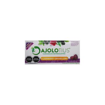 caramelo refrescante en carterita ajolotius elderberry-grosellero blister c/10  22 gr 1x240 i