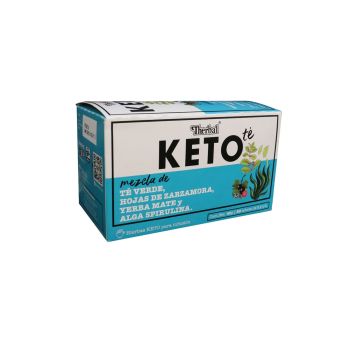infusion keto c/20 sob. de  2gr. mezcla de: te verde, hojas de zarzamora, yerba mate y alga spirulina1x24 ( cero )