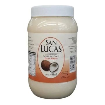 Aceite De Coco Extra Virgen 450ml, San Lucas
