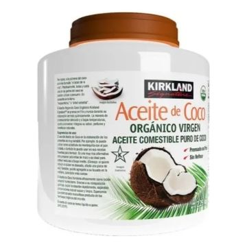 Aceite Comestible Puro De Coco Extra Virgen Organico Kirkland Signature 2.48 L