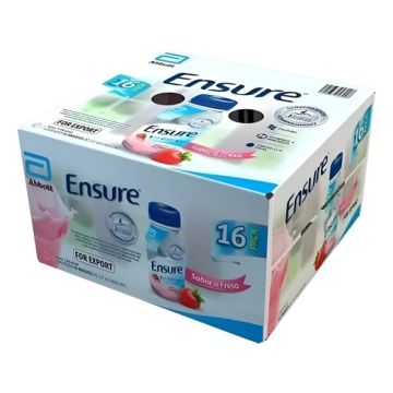 Ensure Sabor Fresa Caja Con 16pz De 237ml C/u Fresa