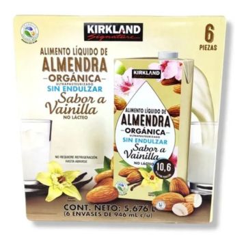 Bebida De Almendra Organica Sin Azucar Kirkland 6/946 Ml