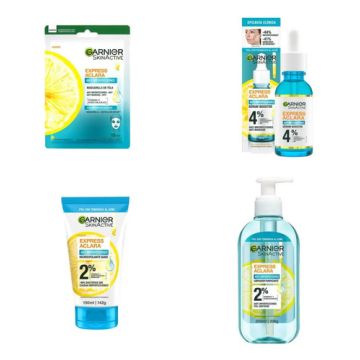 Kit Garnier Rutina Express Aclara Anti Acné Ácido Salicílico