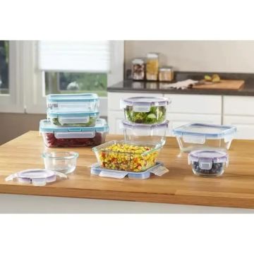 Snapware, Juego De Recipientes De Vidrio, 18 Pz Transparente