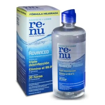 Renu® 355ml Líquida Lentes De Contacto Solución + Estuche