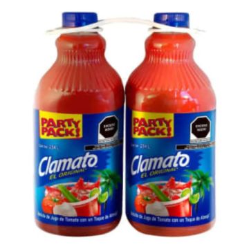 Clamato El Original Jugo De Tomate Pack 2 Pzas De 2.54 L