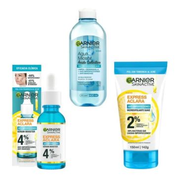 Kit Garnier Rutina Express Aclara Anti Acné Ácido Salicílico