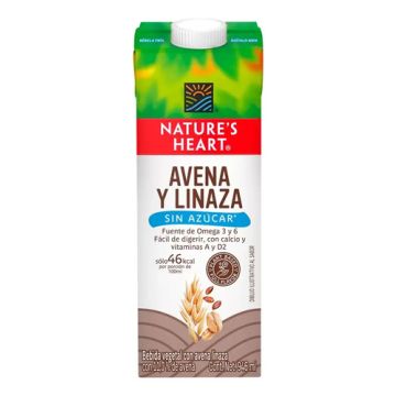 Bebida De Avena Y Linaza, Natures Heart 6 De 946 Ml