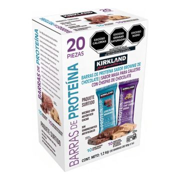 Barras De Proteína Chocolate 20 Piezas 1.2 Kg Kirkland