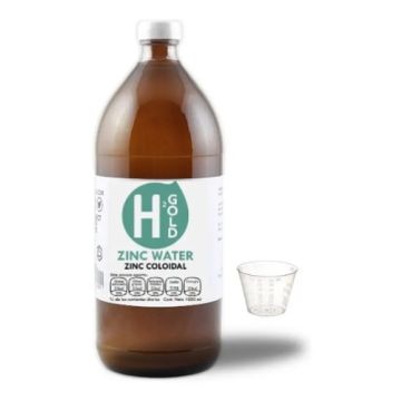 Zinc Water - Zinc Coloidal 20ppm Certificado - 1 Litro