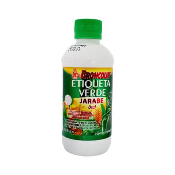 JARABE BRONCOLIN ETIQUETA VERDE C/PROPOLEO 250 ML.