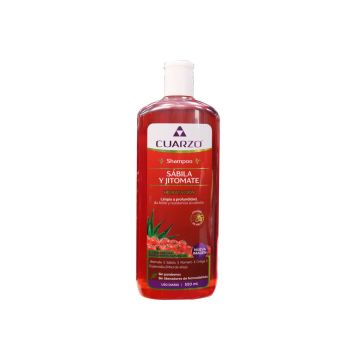 SHAMPOO CAPILAR DE SABILA Y JITOMATE 550 ML.