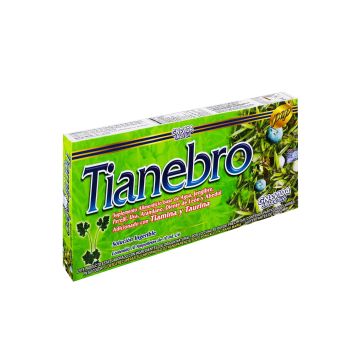 AMP. TIANEBRO SOLUCIÓN INGERIBLE C/10 AMP. DE 10 ML. JENGIBRE, PEREJIL, UVA, ARÁNDANO,DIENTE DE LEÓN Y ABEDUL,  ADICIONADO CON TIAMINA Y TAURINA.