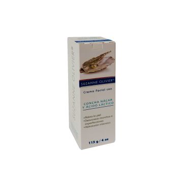 CREMA FACIAL C/CONCHA NÁCAR Y ÁCIDO LÁCTICO 113GR