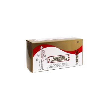ACEITE DE LA FLOR ROJA EXHIBIDOR C/20 ACEITITOS DE 8ML.
