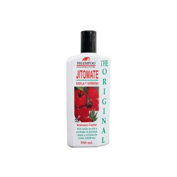 SHAMPOO CON EXTRACTO DE JITOMATE, SÁVILA Y VERBENA 550 ML..