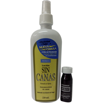 LOCION SIN CANAS EN SPRAY 220ML. CON ACTIVADOR