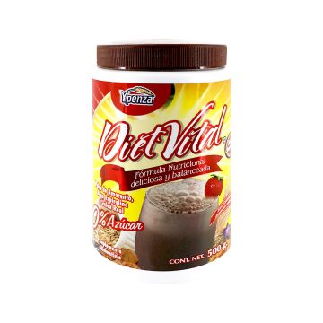 MALTEADA DIET VITAL POLVO 500 GR. O% AZUCAR CHOCOLATE