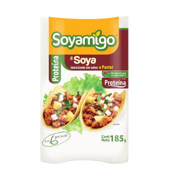 SOYAMIGO ALIMENTO DE SOYA SABOR AL PASTOR 185GR.