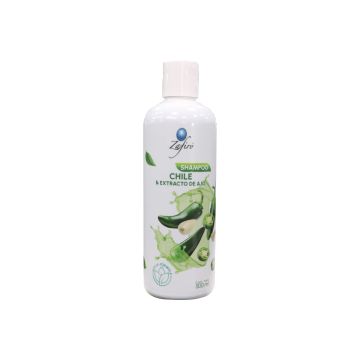 SHAMPOO CON CHILE Y EXTRACTO DE AJO 500ML.