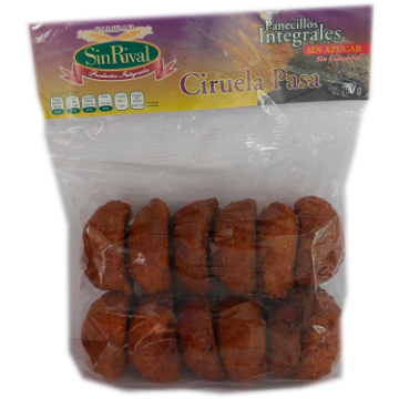 PANECILLOS INTEGRALES SIN AZUCAR DE CIRUELA PASA