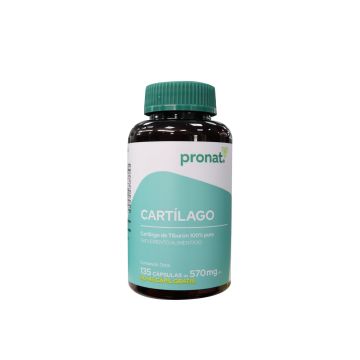 CAPS. CARTILAGO DE TIBURON 100% PURO C/90 + 45 gratis = 135 caps 570 MG