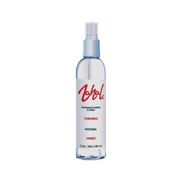 DESODORANTE CRISTAL EN SPRAY CORPORAL,NATURAL UNISEX 240ML
