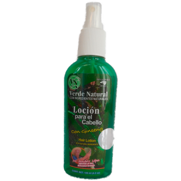 LOCION PARA EL CABELLO VERDE NATURAL 120ML.