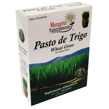 CAPS. PASTO DE TRIGO C/150  DE 500 MG.