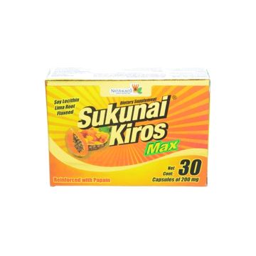 CAPS. SUKUNAI KIROS MAX C/30* lecitina de soya,raiz de lima,linaza.