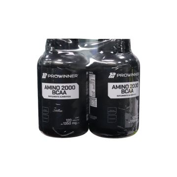 OFERTA TBS. AMINO 2000 BCAA 2 FRASCOS C/120 C/U 1350 MG DUO PACK