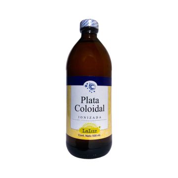 PLATA COLOIDAL IONIZADA LA LUZ 500 ML