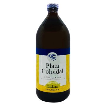 PLATA COLOIDAL IONIZADA LA LUZ 1000 ML