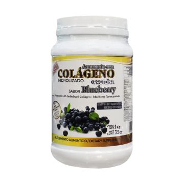 AMARANTO C/ COLAGENO HIDROL. +PROTEINA SABOR BLUEBERRY 1 KG