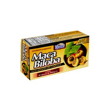 CAPS. MACA BILOBA CONCENTRADO C/60 500MG C/U