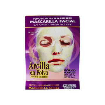 MASCARILLA FACIAL DE ARCILLA EN POLVO 75 GRS.
