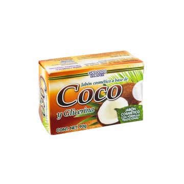 JABÓN DE COCO Y GLICERINA 90 GR.